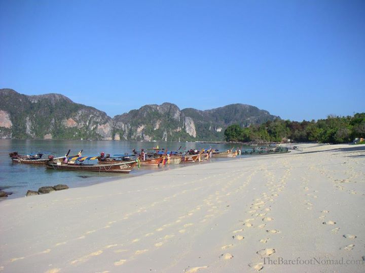 Beautiful Long Beach on Ko Phi Phi in Thailand opportunity and sacrifice 