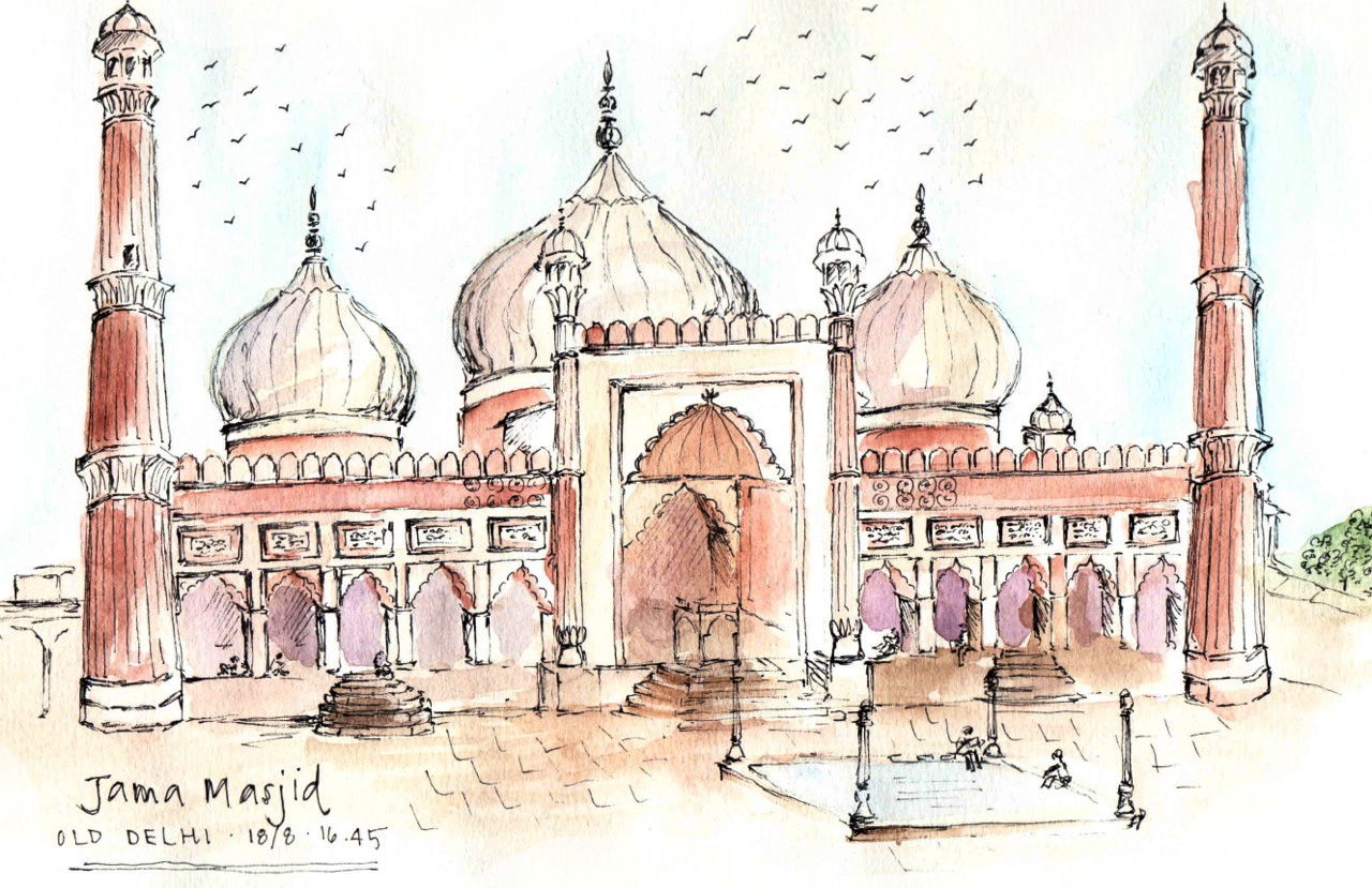 Sketching The Subcontinent sketch_delhi